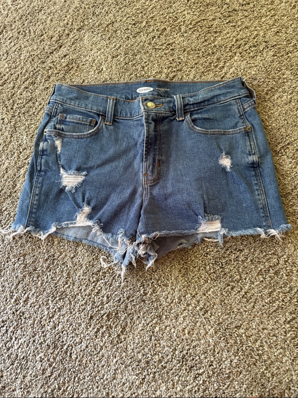 Old Navy Ripped Blue Denim Cutoff Shorts